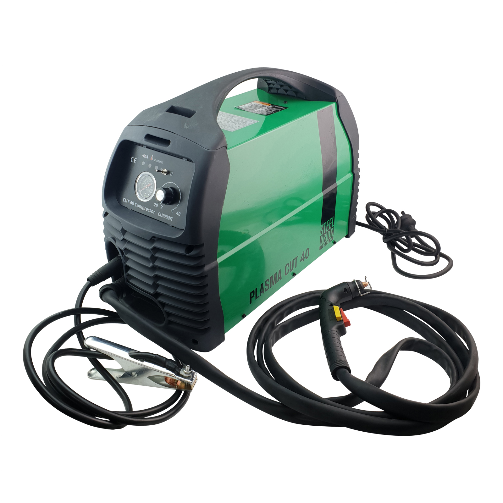 Klutch Plasma Cutter with BuiltIn Air Compressor — Inverter, 120V, 12 ...