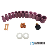 2.4mm TIG Gas Lens Collet Body SUPER STUBBY KIT - WP17|18|26