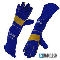 2 Pairs - Weldclass MIG Welders Gloves Full Arm Protection 680mm Long