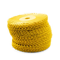 40 x 3M 61500176070 75mm x 9.5mm Scotch-Brite 80 Grit Curved Radial Bristle Brush - 30126