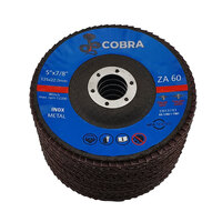 COBRA 5" / 125mm Flap Disc - 60 GRIT - 100 Pack