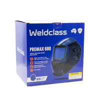 4 SENSOR Weldclass Promax 680 Blue Retro Automatic Welding Helmet