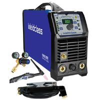 Weldclass 200 Amp ACDC TIG Welder - FORCE 201T AC/DC Pulse + Foot Control Package + Premium Trolley + Filler Wires (WF-06172)