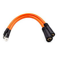 650A 25cm Welder Generator Lead Connector Tails - 70mm² Cable - Pigtail - Lincoln K10376