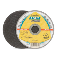 Klingspor 115mm 4.5" x 1.0mm Cutting Disc - Box of 100 - Inox A 60 TZ