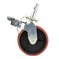 200mm (8"x2") PVC Coated Castors for 2 Ton Pipe Stand - 1 Each