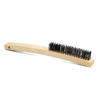 Taipan Mild  Steel Wire Brush - Wooden Handle 4 Row - 3 Each