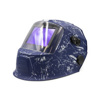 4 SENSOR Weldclass Promax 680 Blue Retro Automatic Welding Helmet