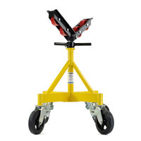 Sumner Style 2,500lb (1,135kg) Rated Welding Pipe Stand with V-Head Roller Kit and Casters - SR90092