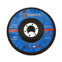 COBRA 5" / 125mm Flap Disc - 60 GRIT - 200 Pack