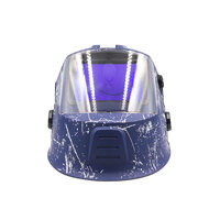 4 SENSOR Weldclass Promax 680 Blue Retro Automatic Welding Helmet