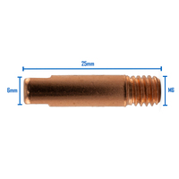 Binzel Style MIG Contact Tips for ALUMINIUM 1.2mm - 10 pack - M6 x 6mm x 1.2mm