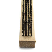 Taipan Mild  Steel Wire Brush - Wooden Handle 4 Row - 3 Each