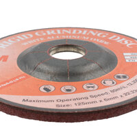 3M 5" 125mm x 6mm 36 Grit White Aluminium Rigid Grinding Disc - 100 Each