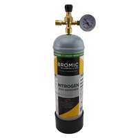 2 x Disposable Nitrogen Gas Bottle 2.2 Litre + Regulator & Hose