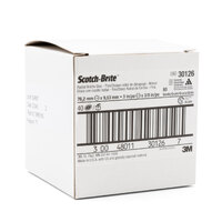 40 x 3M 61500176070 75mm x 9.5mm Scotch-Brite 80 Grit Curved Radial Bristle Brush - 30126