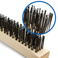 Taipan Mild  Steel Wire Brush - Wooden Handle 4 Row - 3 Each