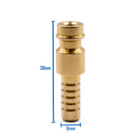 6mm Quick Connect Gas Barb for Panel Connection Socket - Suits Unimig, Kemppi, Everlast, Bossweld - 3 Each