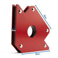 7 x 50 LBS Magnetic Square Welding Holder Clamp - 45 | 90 | 135 Degree Angle 