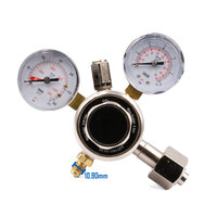 COBRA CO2 Beverage Regulator- Brewers regulator - Beer - High Quality with 1/4 Flared Union Adapter