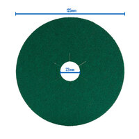 Klingspor FS 966 ACT 125mm Ceramic Resin Fibre Sanding Disc Pad 5" 120 Grit - 100 Each