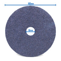 Klingspor CS 565 4" 100mm Zirconia Alumina Fibre Disc Pad 60 Grit - 100 Each