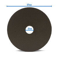 3M Silver 5" 125mm X 2.5mm Notching Disc 71252 Cutting Disc - Inox Steel Cut-Off Wheel - 25 Each