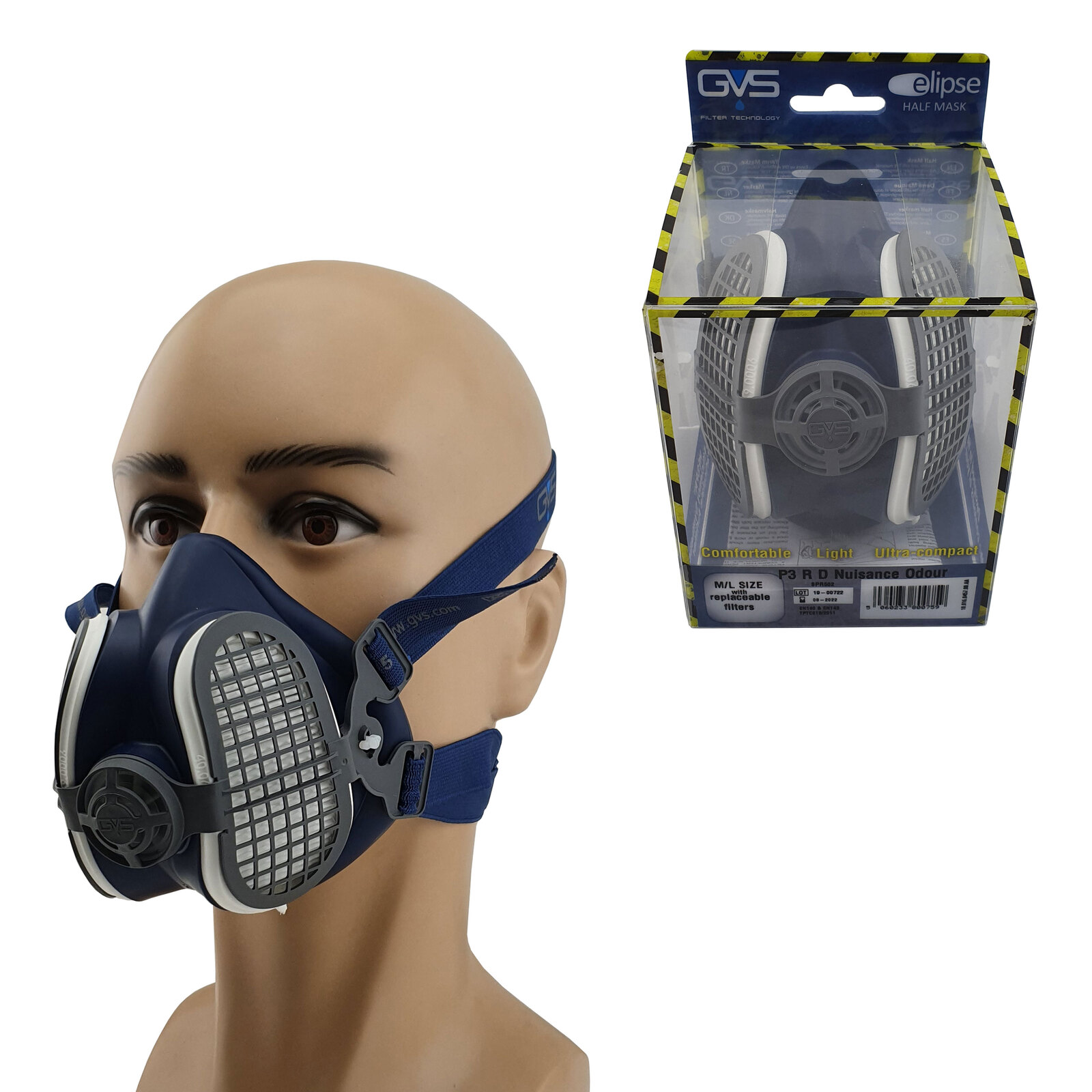 P2 Dust Mask Nuisance Odour Face Respirator - Medium