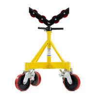 Sumner Style Rated Welding Pipe Stand with V-Head Roller Kit and Casters - SR90092