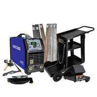 Weldclass 200 Amp ACDC TIG Welder - FORCE 201T AC/DC Pulse + Foot Control Package + Premium Trolley + Filler Wires (WF-06172)