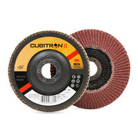 3M Cubitron ll 40 Grit 125mm 5" 967A Flap Disc - 10 Each - XA009101032 - 65054