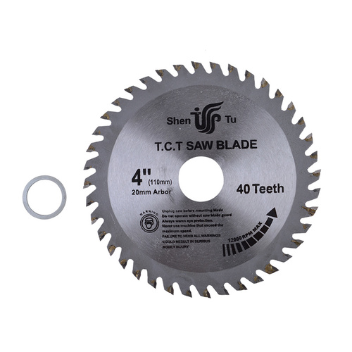 1 x Aluminium Cutting Blade Disc 4" (100mm) Carbide Tip 40T Grinder Saw TCT