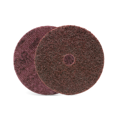 3M Scotch-Brite Maroon Medium Surface Conditioning Disc - 100mm x 16mm - 10 Each