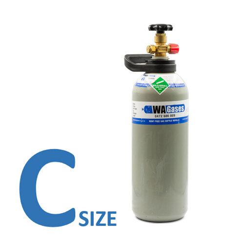 2.6kg C Size Food Grade Co2 Gas Bottle for Brewing / Welding - No Rent